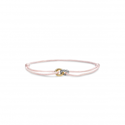 DAVID YURMAN SCULPTED CABLE LINKED CORD BRACELET B18445 S4LSH